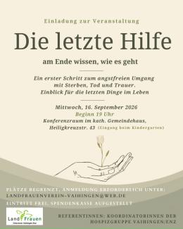 Plakat zur Veranstaltung